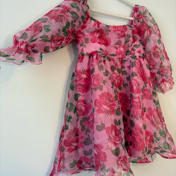 Thirty Thirty - Pink Floral Mini Dress - Picture 4 of 7